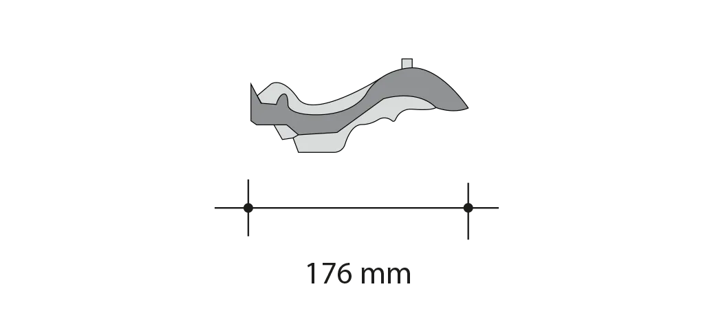Rzut od dołu dachówki Monza